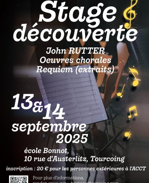 Stage choral  - Atelier Conservatoire Tourcoing