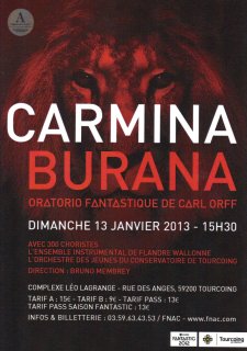 CARMINA BURANA - Atelier Conservatoire Tourcoing