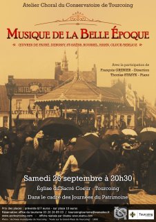 Musique française de la Belle Epoque - Atelier Conservatoire Tourcoing