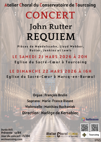 REQUIEM DE RUTTER  - Atelier Conservatoire Tourcoing